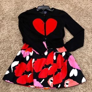 Girl’ Dress and Sweater Set